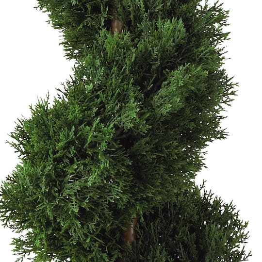Potted Cedar Spiral Artificial Tree